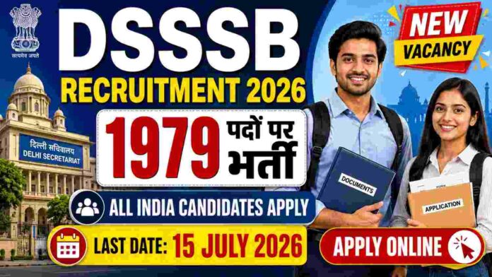 DSSSB Recruitment 2026 1979 Posts Apply Online Last Date 15 July