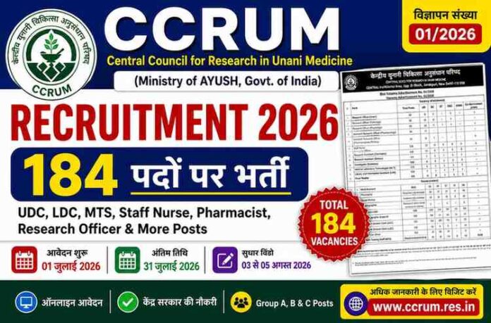 CCRUM Recruitment 2026