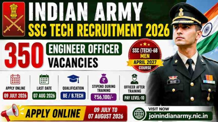 Indian Army SSC Tech Recruitment 2026