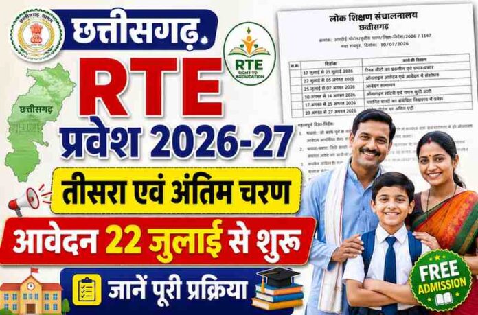 RTE छत्तीसगढ़ प्रवेश 2026-27