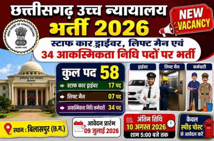 CG High Court Recruitment 2026